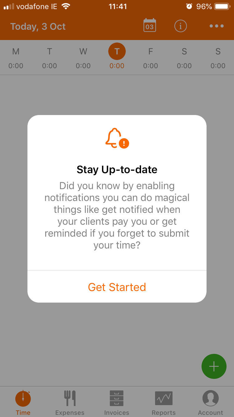 harvest app push notification permissions