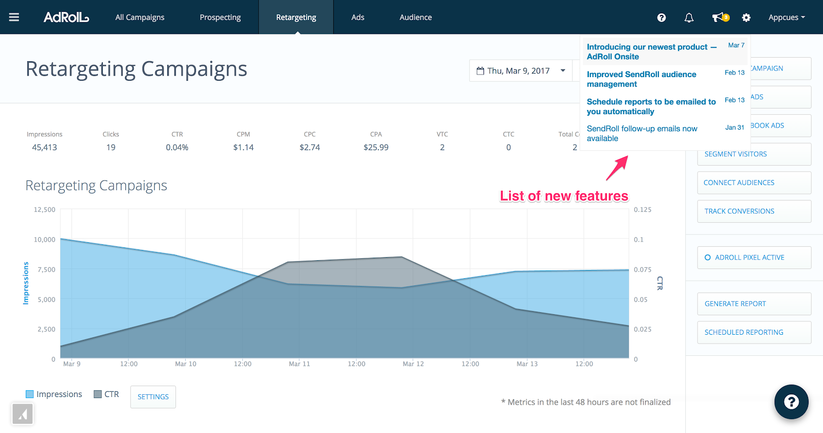 new feature announcement web notification icon hotspot