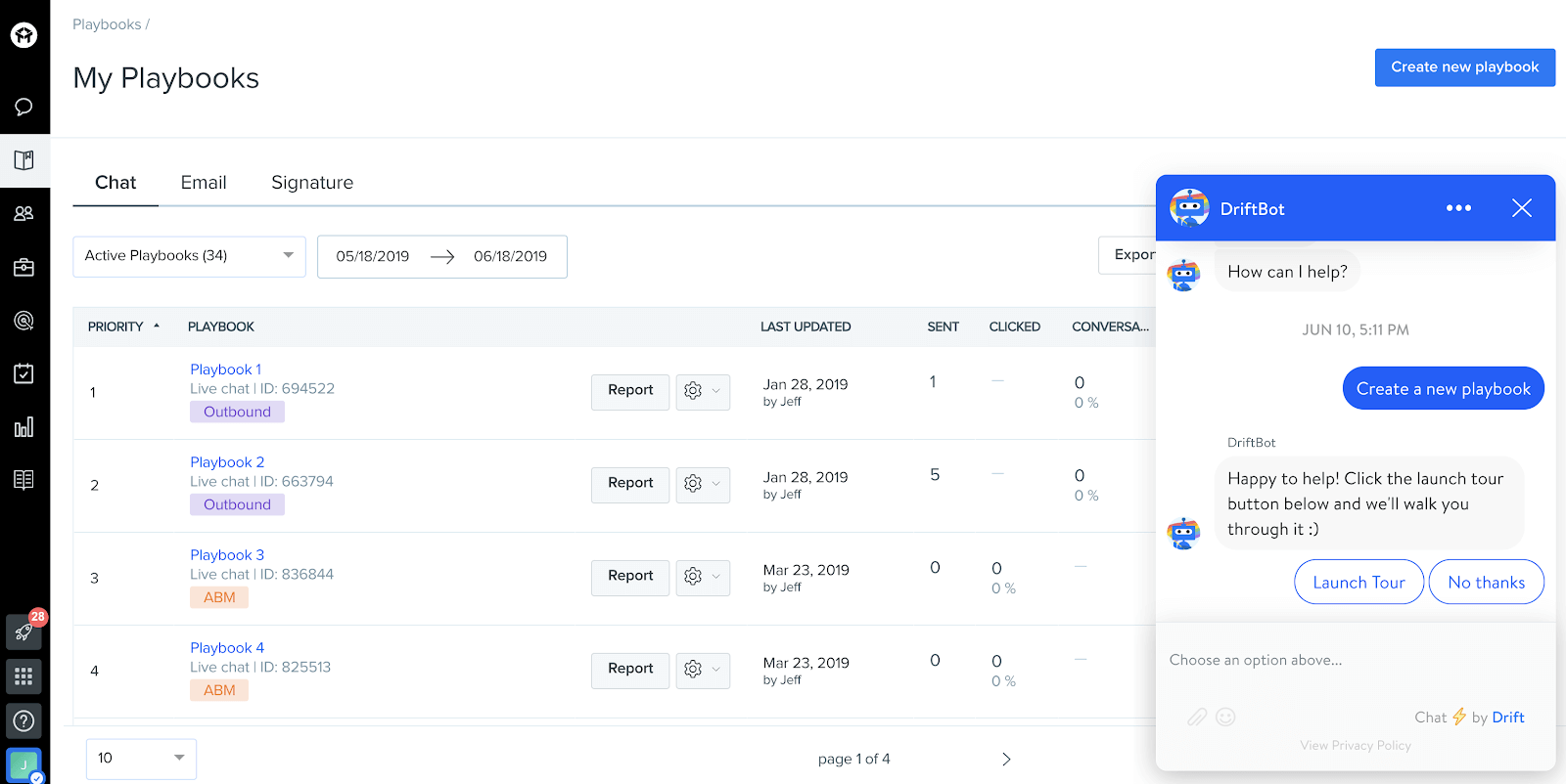 Chatbots aren’t just for marketing and lead gen. Drift uses their DriftBot as a self-service help option in their own product.