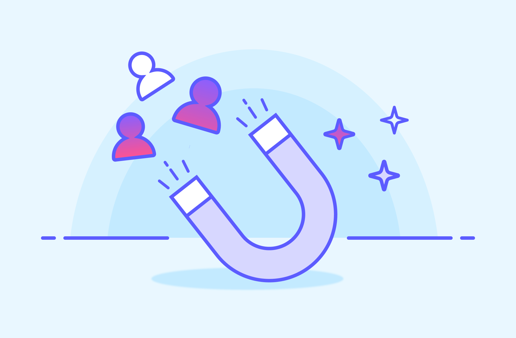 attracting customers with a magnet