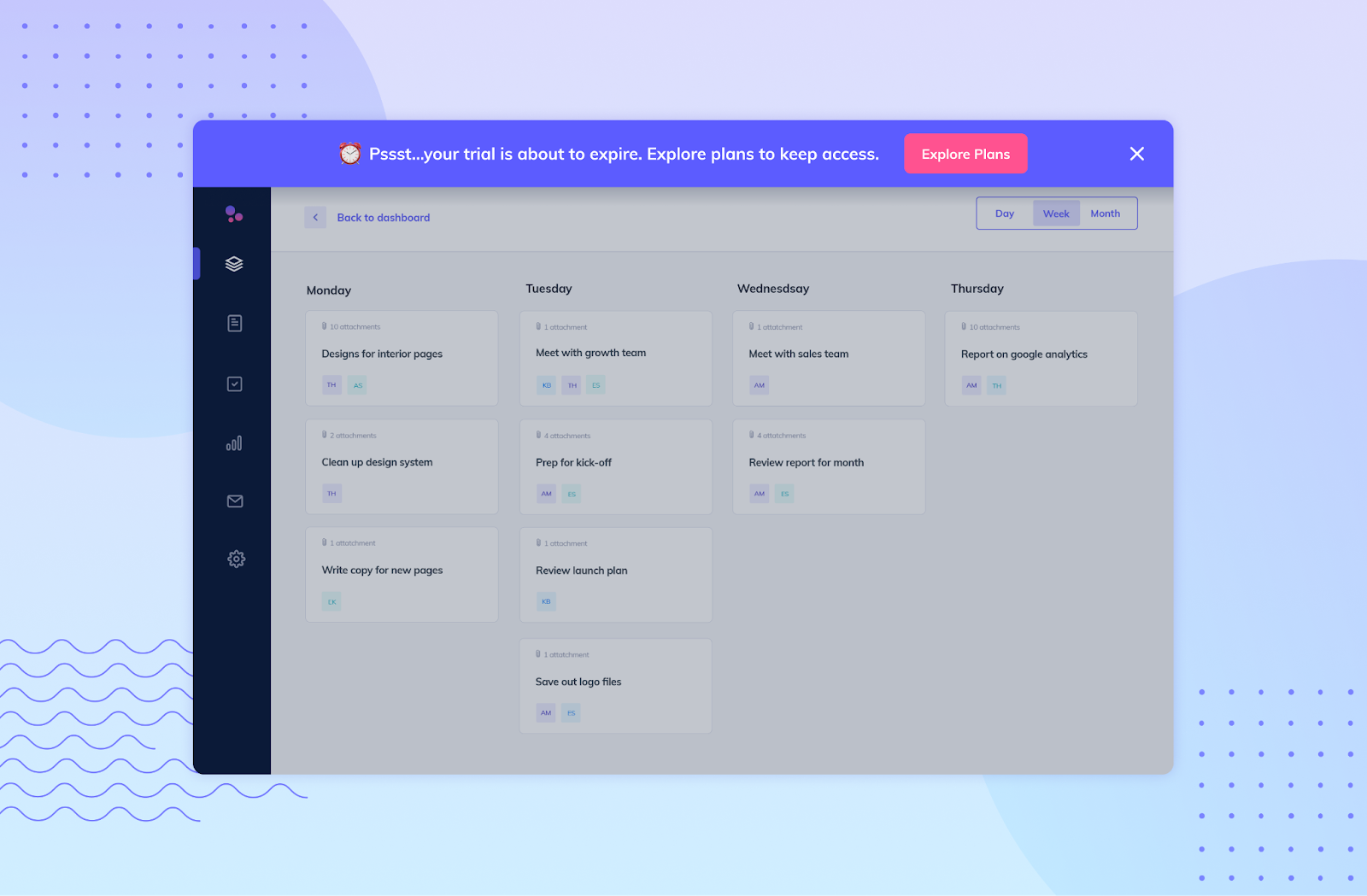 Screenshot of Appcues Banner pattern