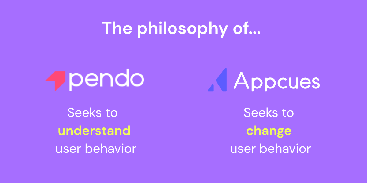 Pendo vs Appcues: What they believe in