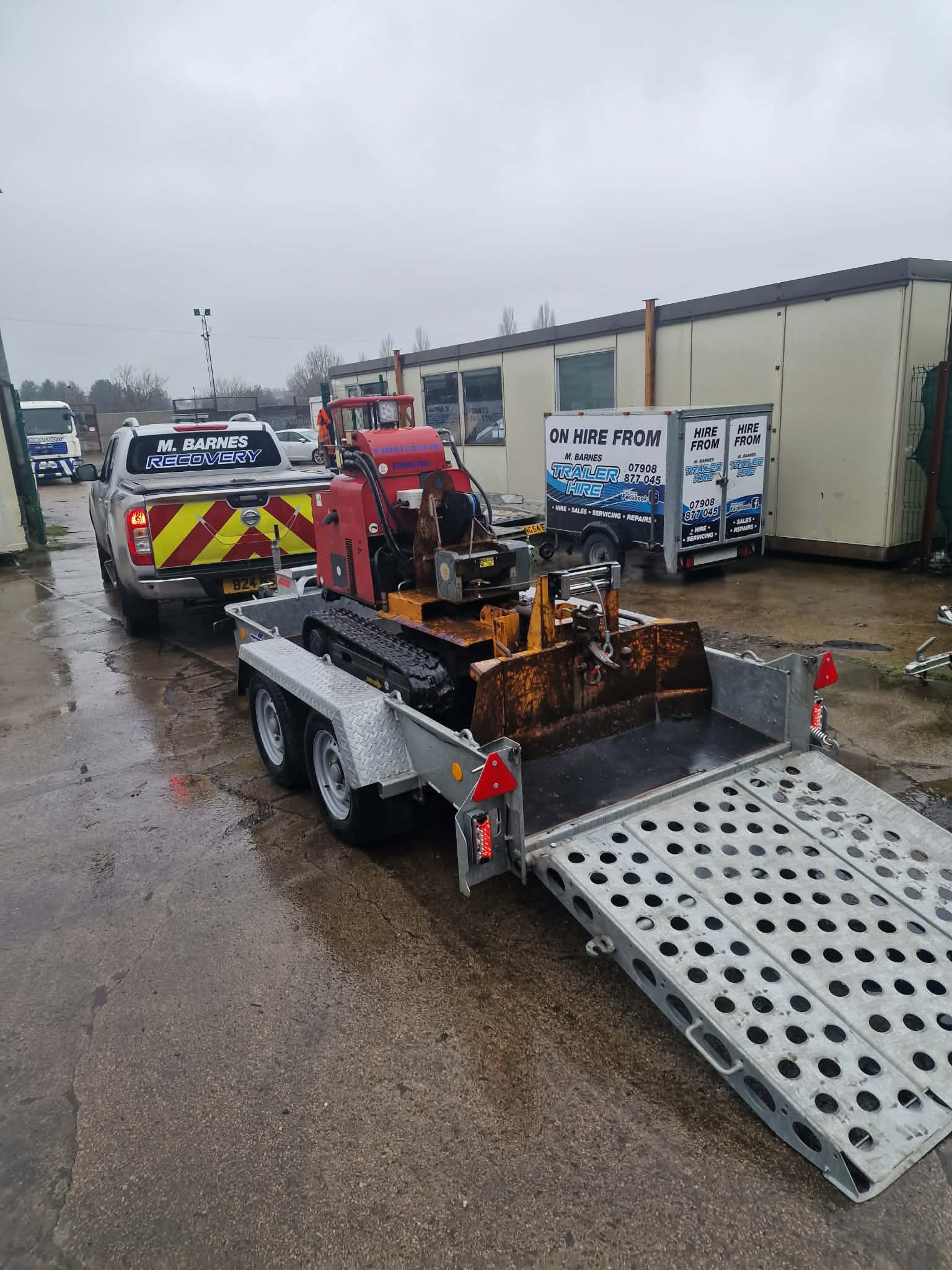 Plant trailer for hire from M Barnes