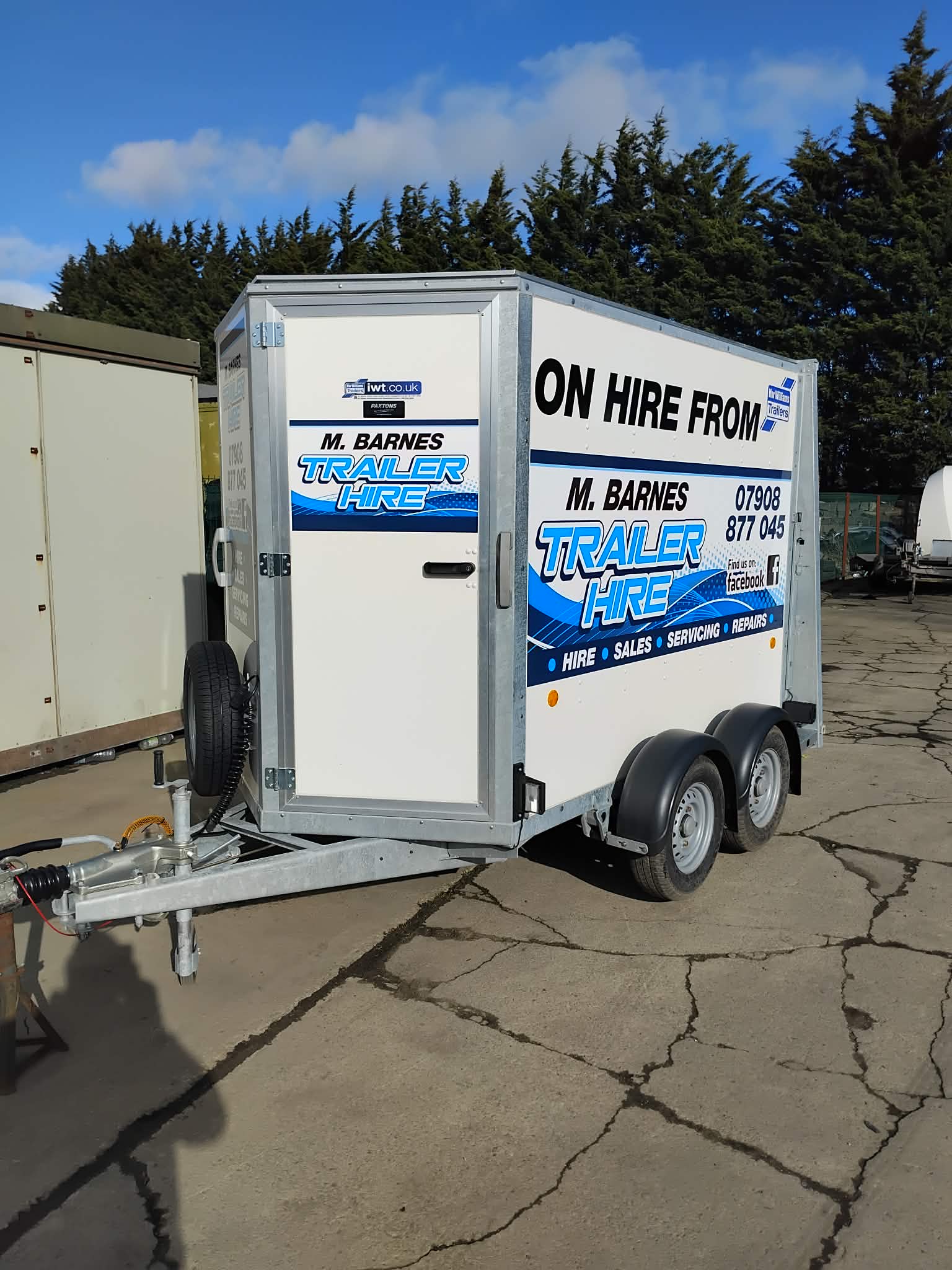 Box trailer for hire from M Barnes