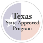 Texas DPS-certified online License to Carry course badge