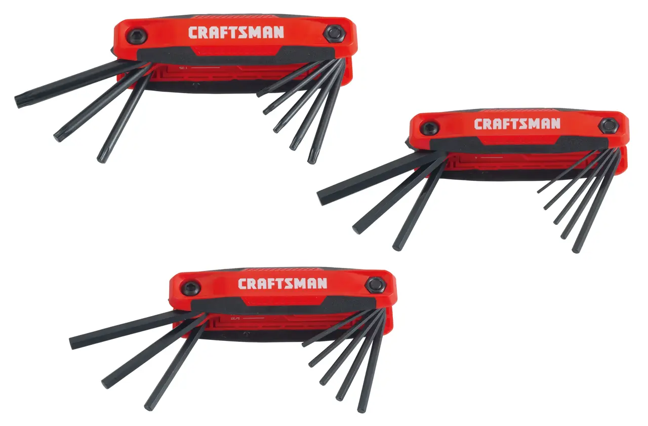 Craftsman folding hex key set