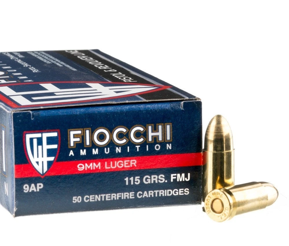 Fiocchi Dynamics 9mm 115-grain FMJ, 50-round box