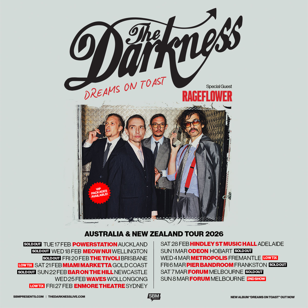 The Darkness tour poster