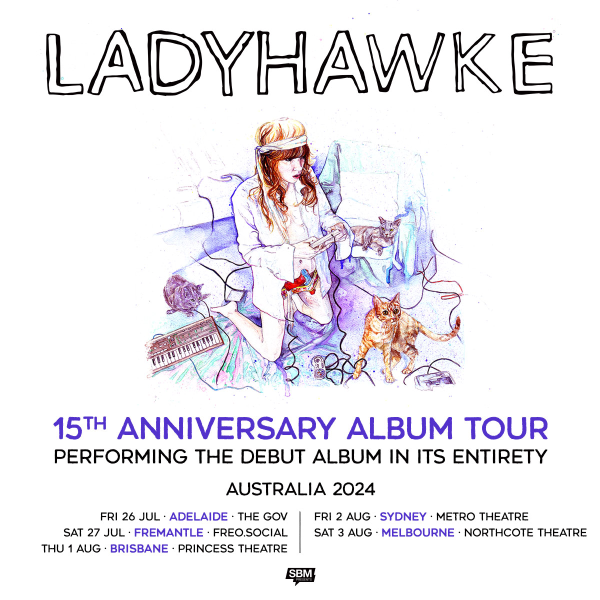Ladyhawke tour poster