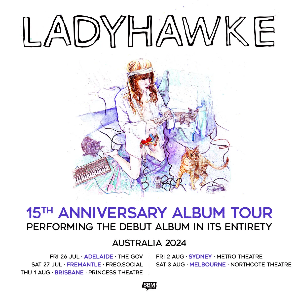 Ladyhawke tour poster