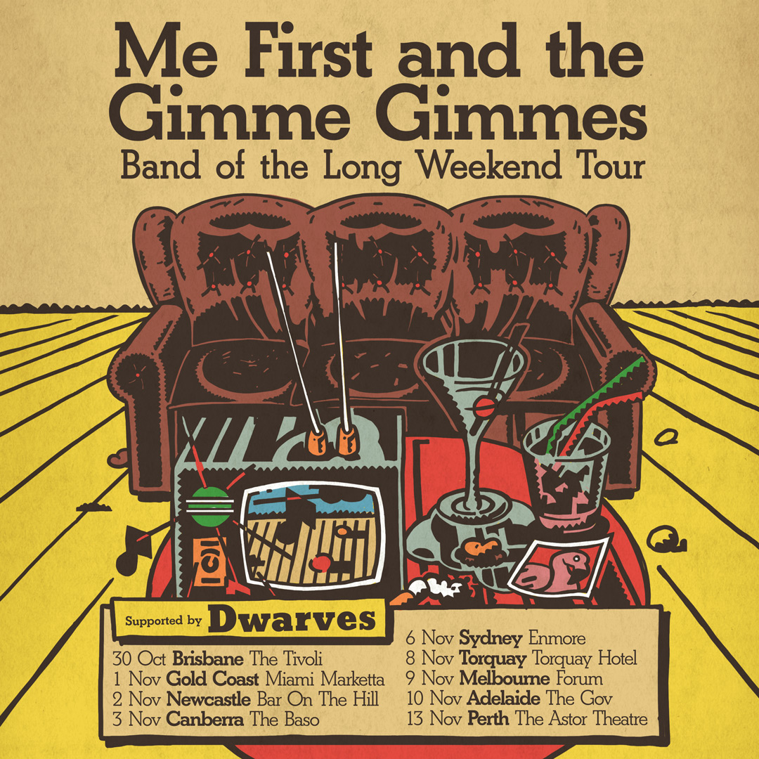 Me First and the Gimme Gimmes tour poster