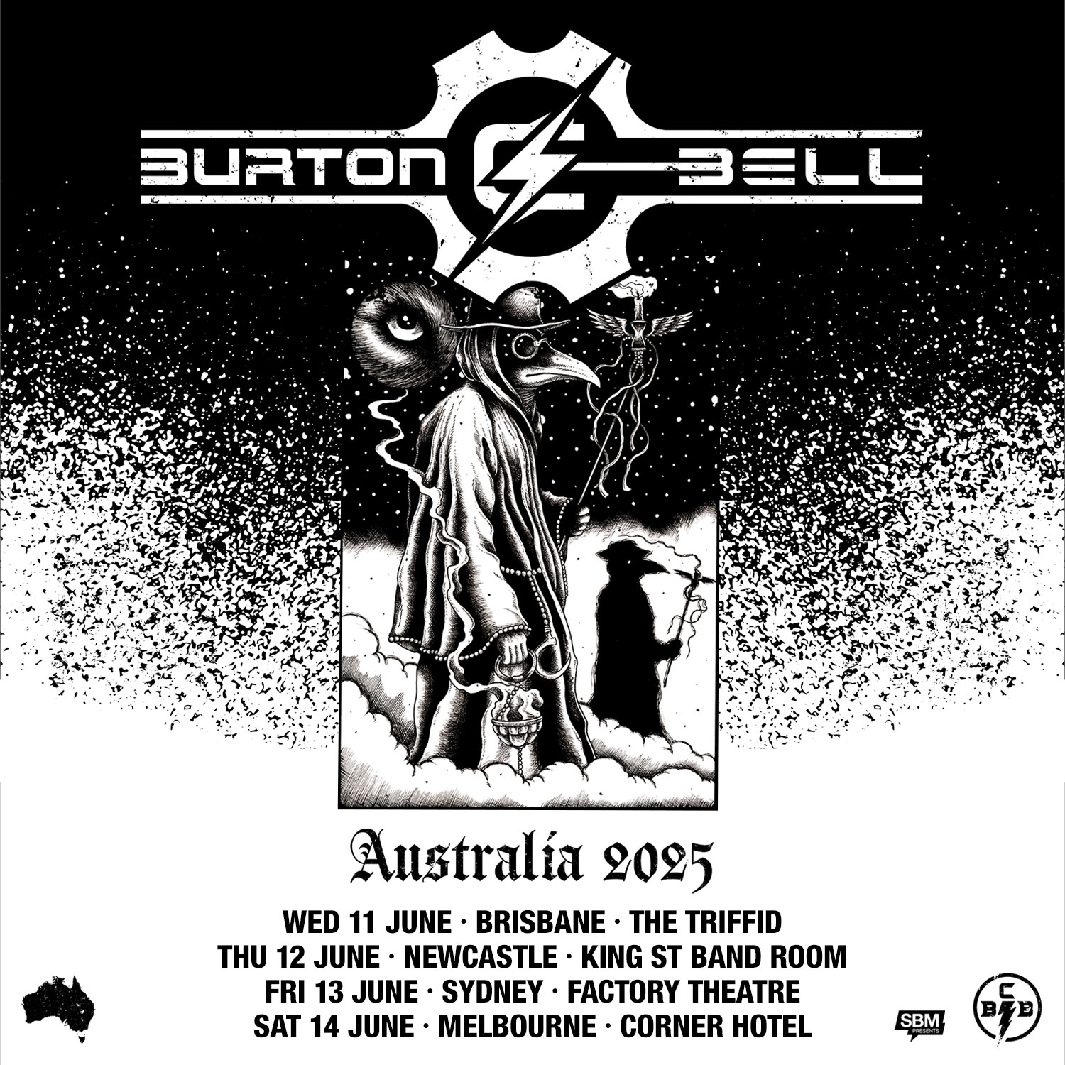 Burton C. Bell tour poster