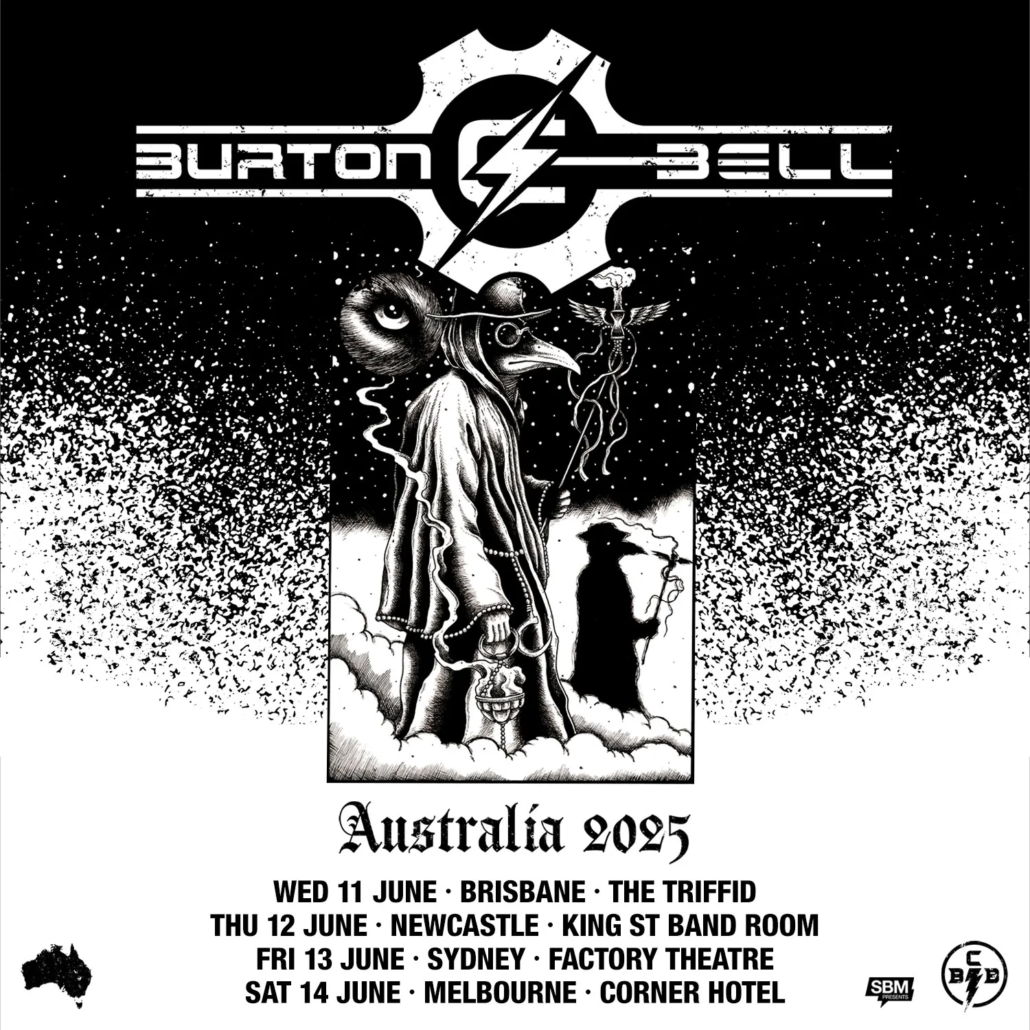 Burton C. Bell tour poster