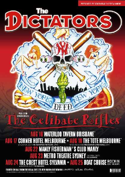 The Dictators tour poster