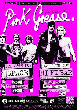 Pink Grease tour poster