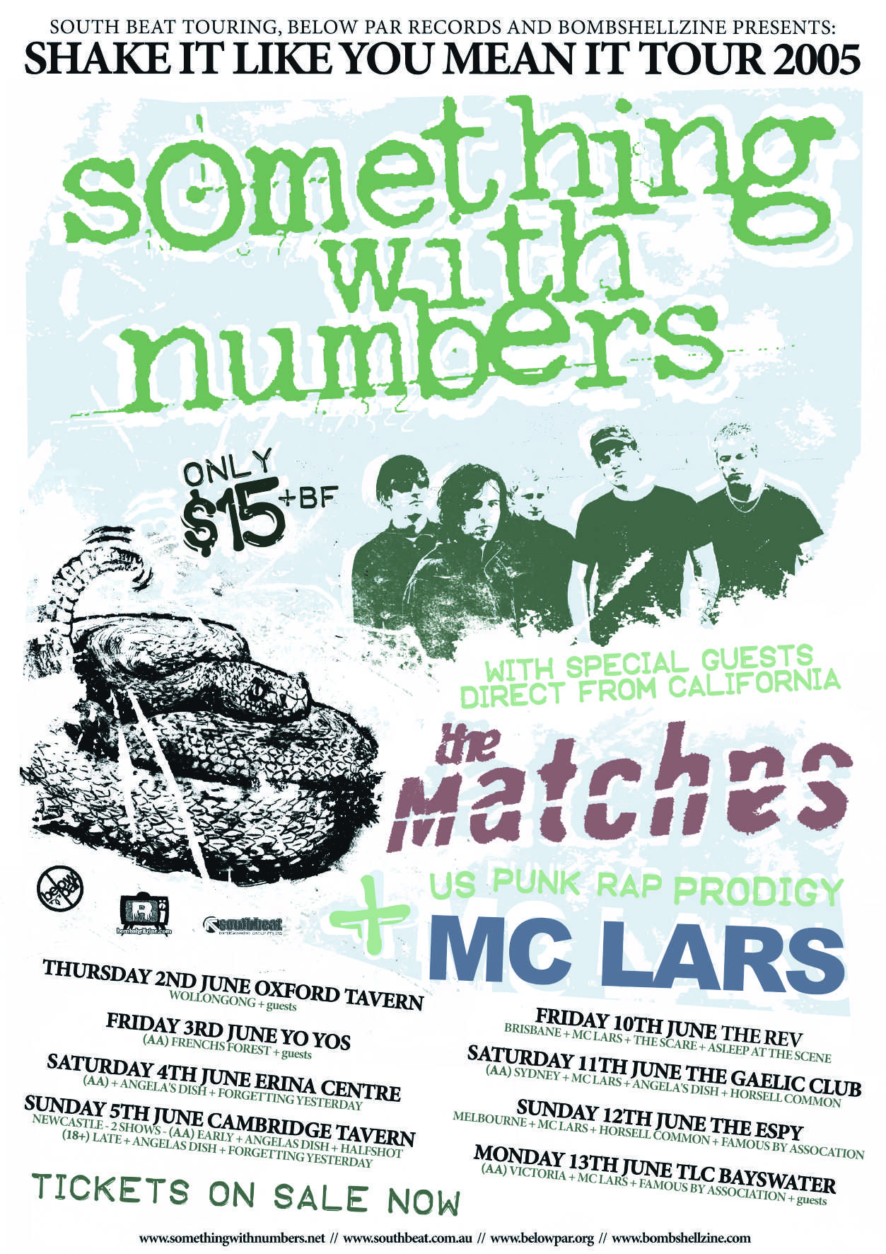 Something With Numbers tour poster