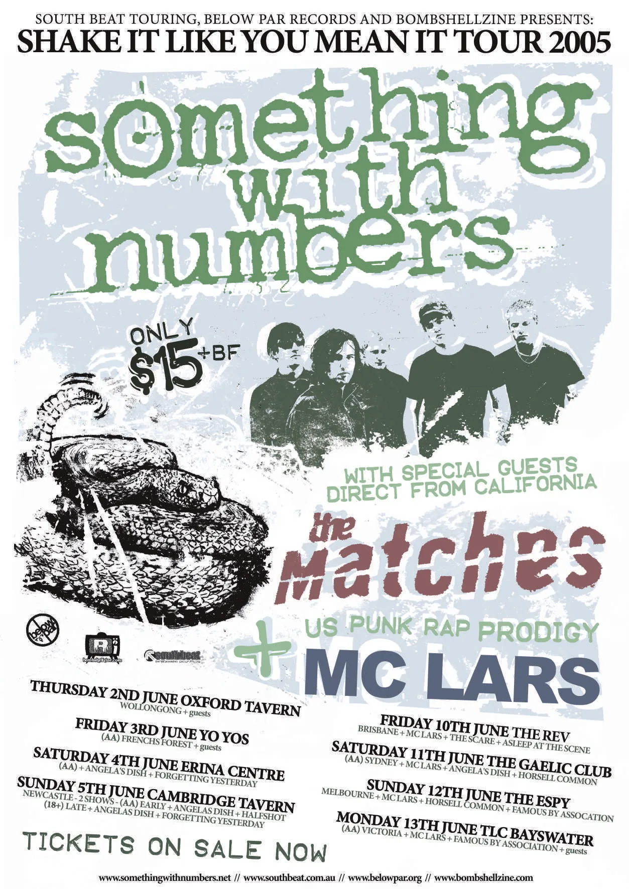 Something With Numbers tour poster