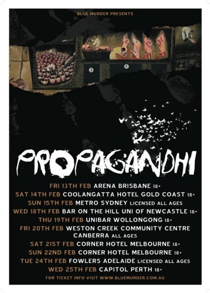 Propagandhi tour poster