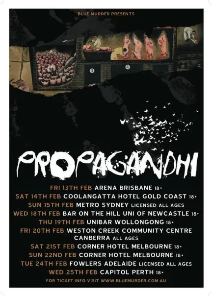 Propagandhi tour poster