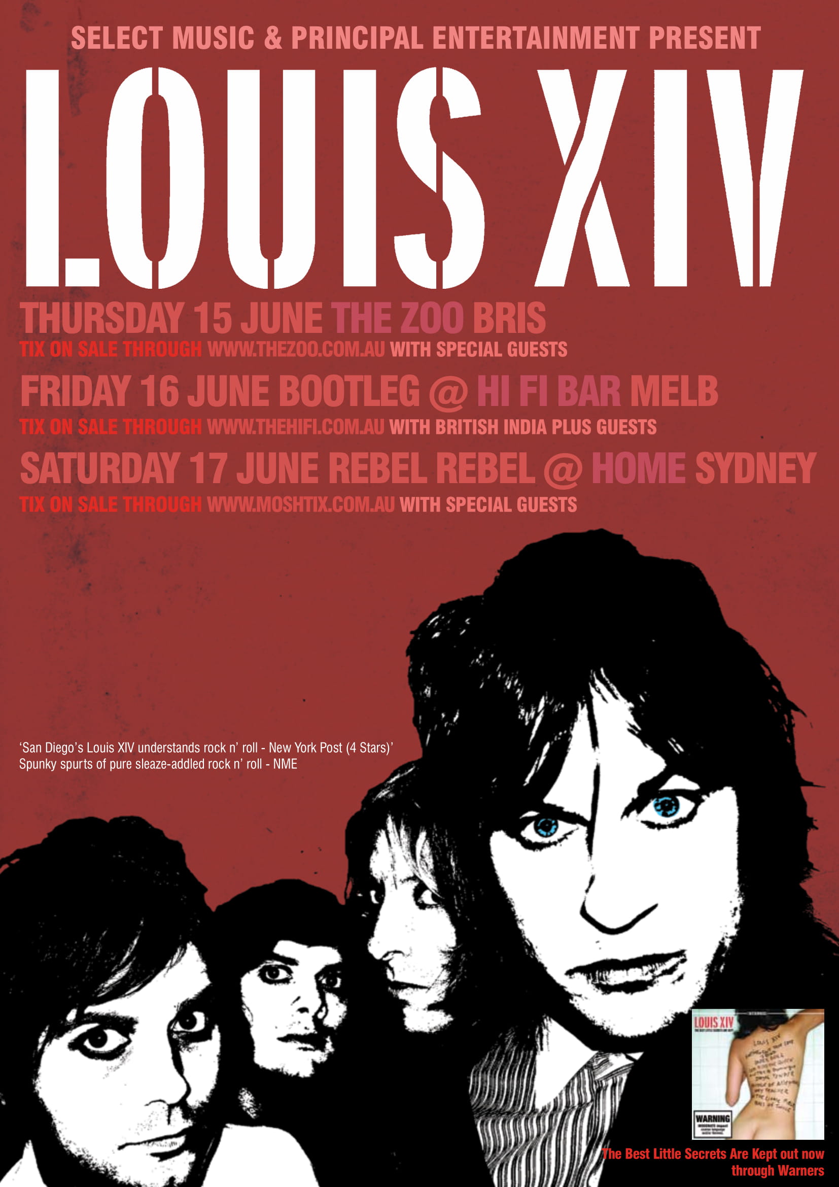 Louis XIV tour poster