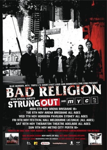 Bad Religion tour poster