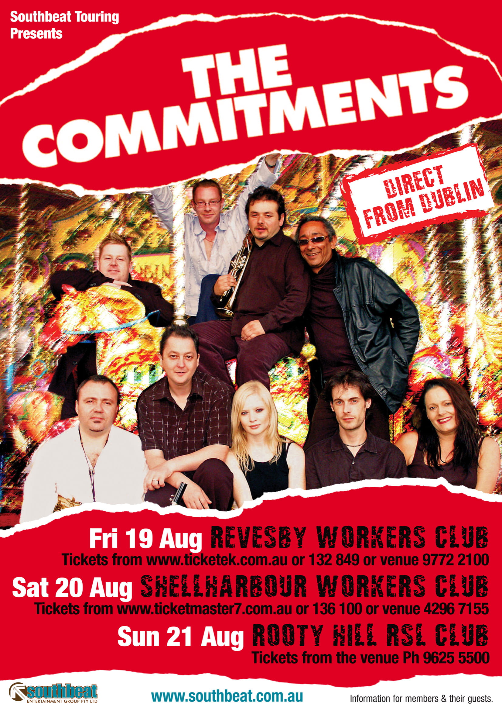 The Commitments tour poster