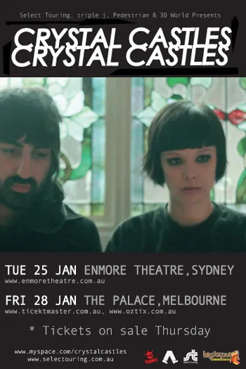 Crystal Castles tour poster