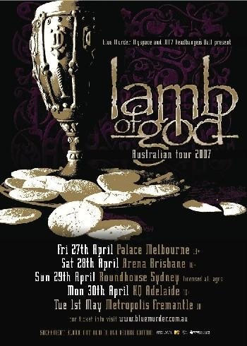 Lamb Of God tour poster