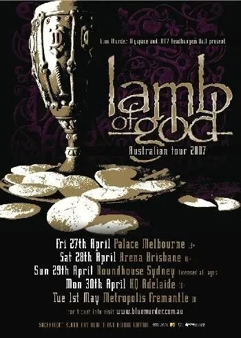 Lamb Of God tour poster