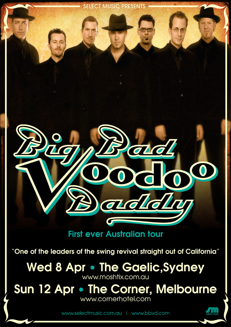 Big Bad Voodoo Daddy tour poster