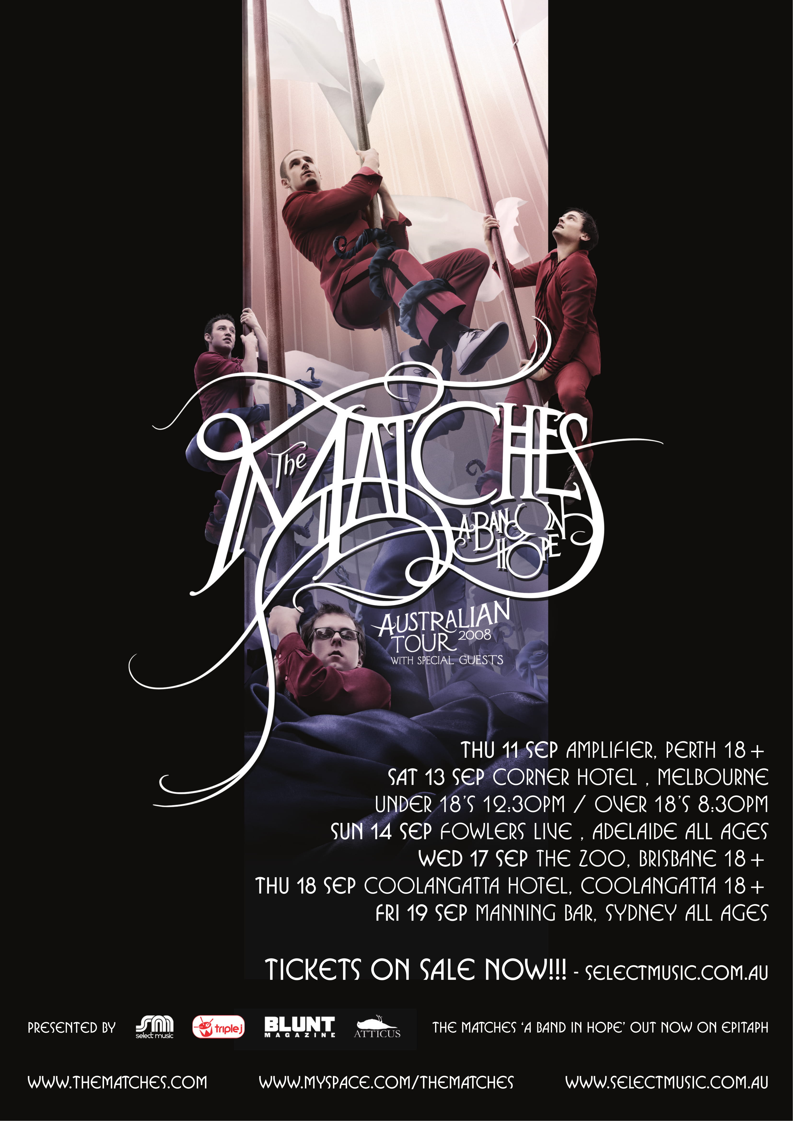 The Matches tour poster