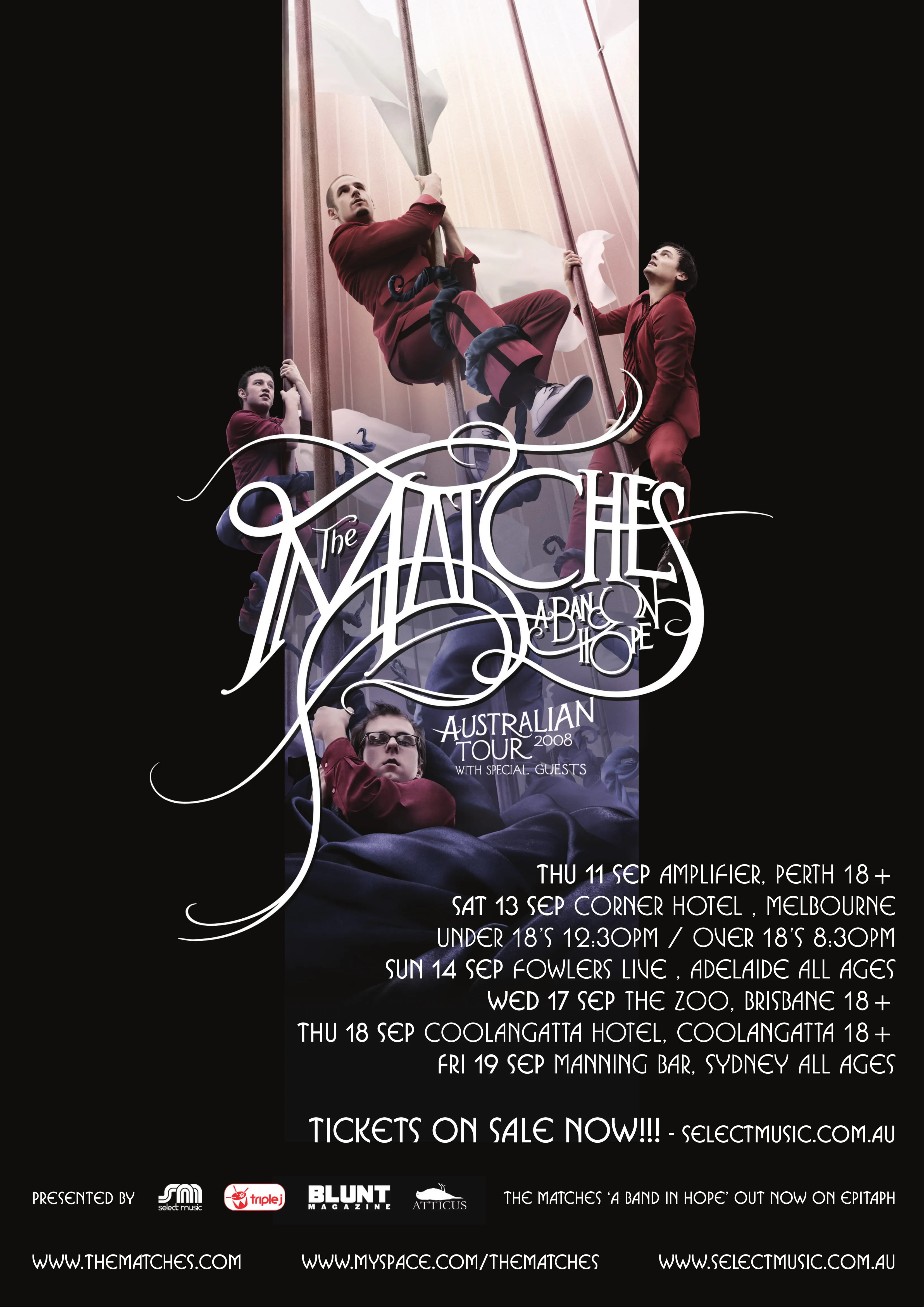 The Matches tour poster