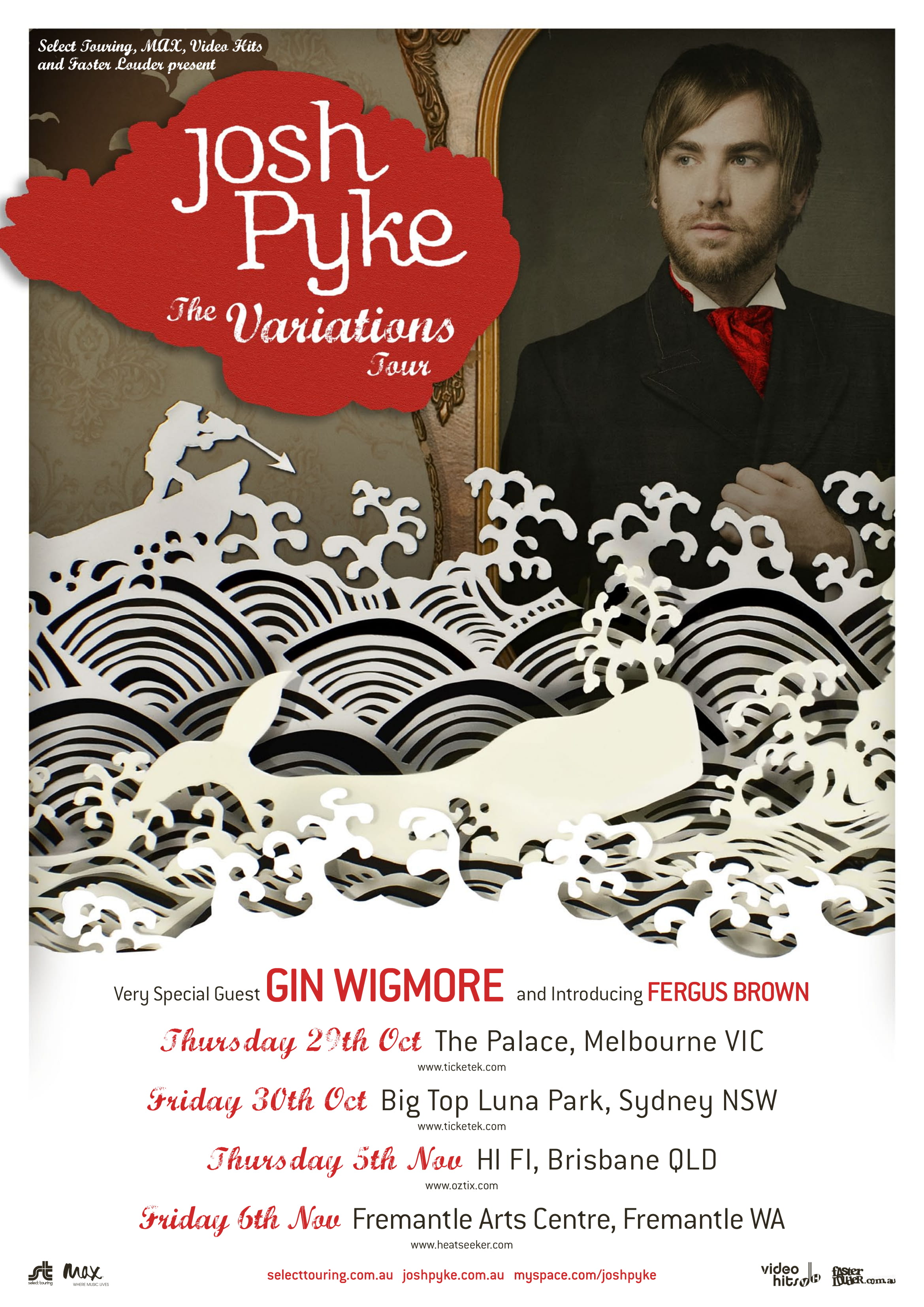 Josh Pyke tour poster
