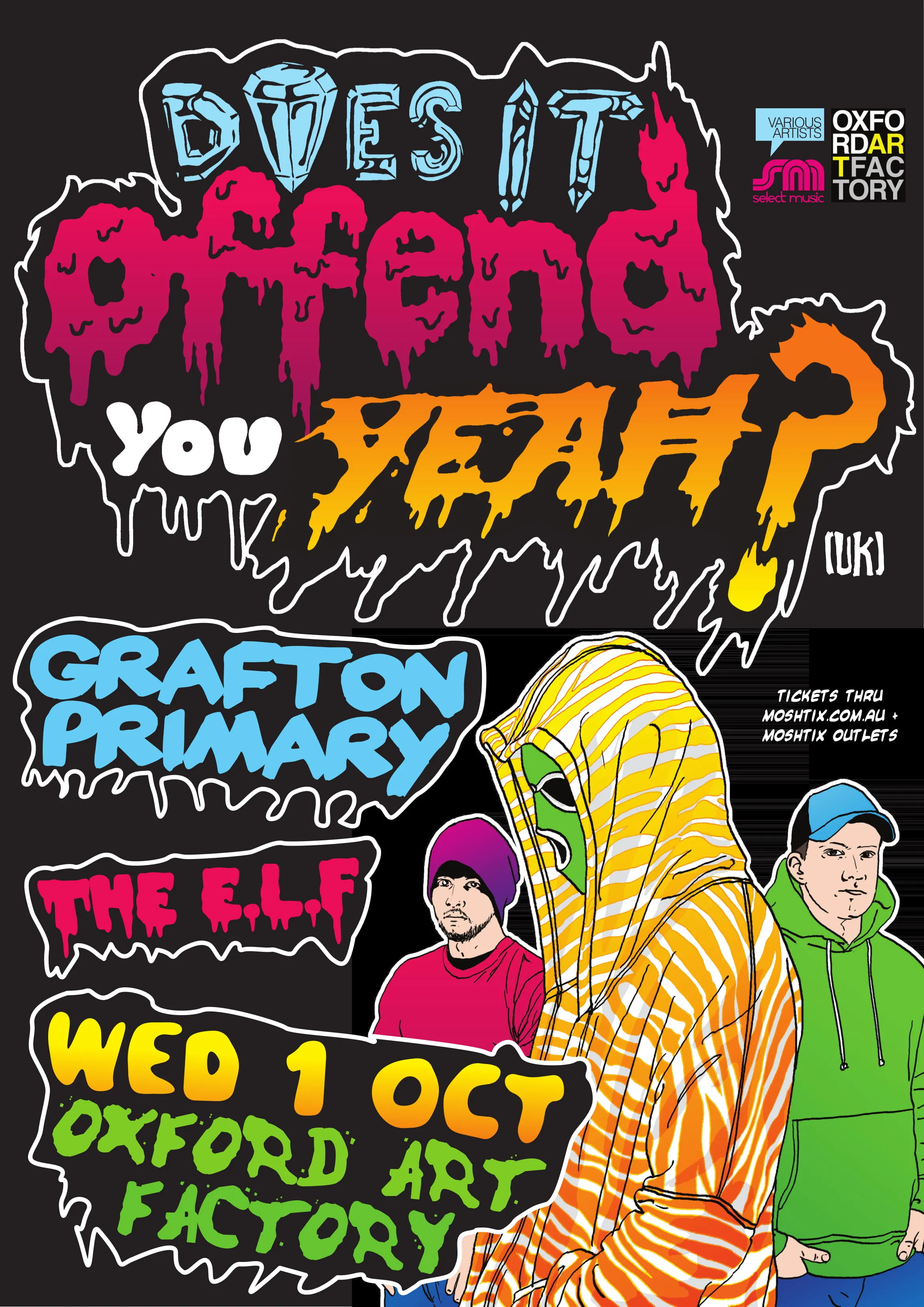 Does It Offend You Yeah? tour poster