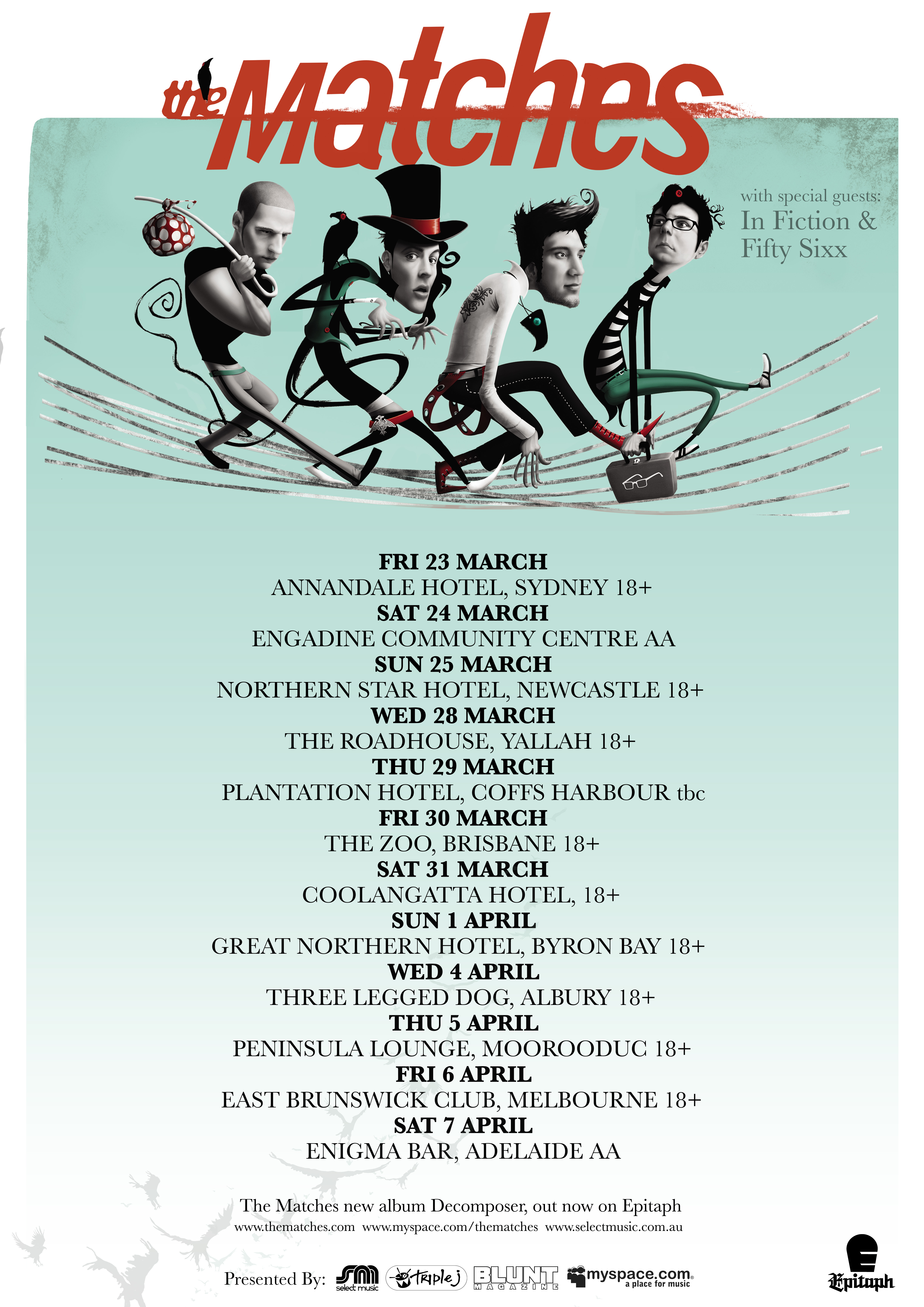 The Matches tour poster
