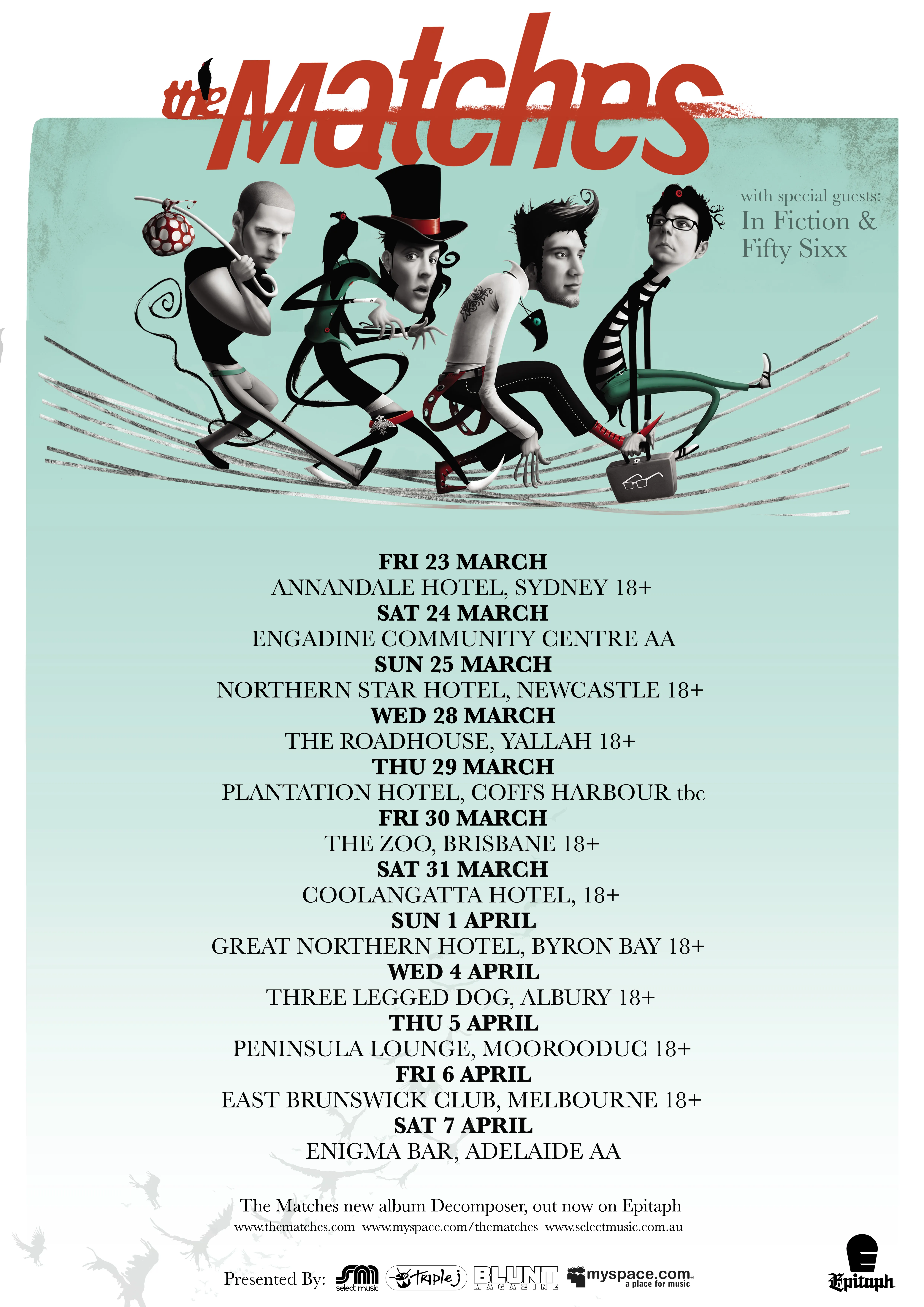 The Matches tour poster