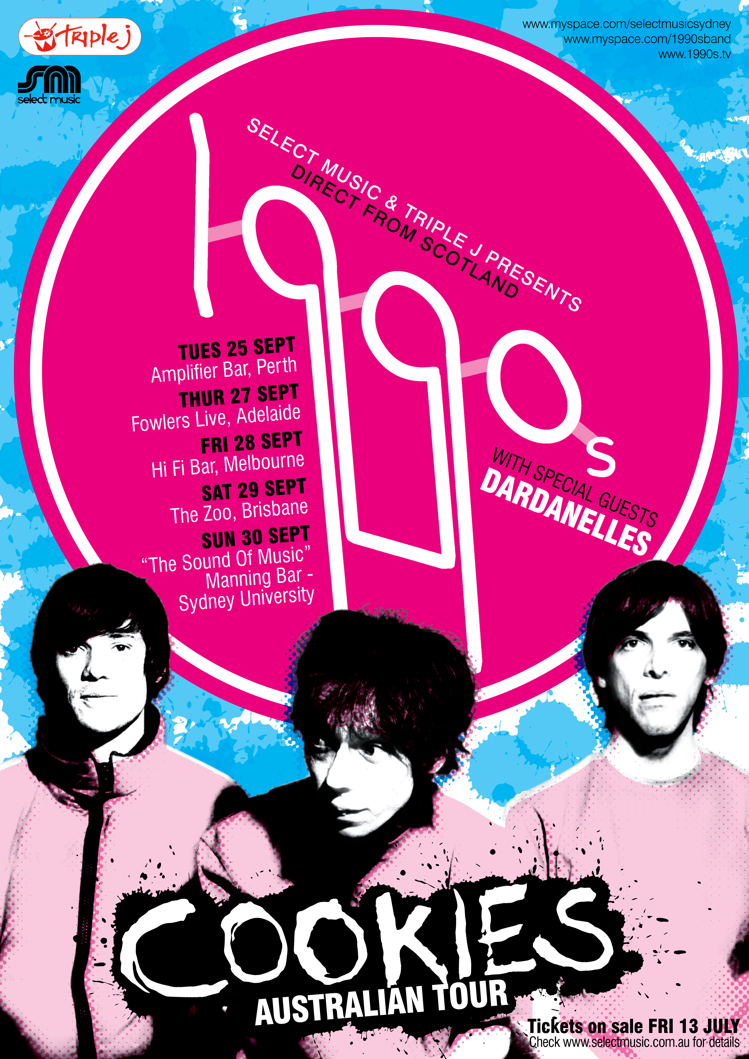 1990s tour poster