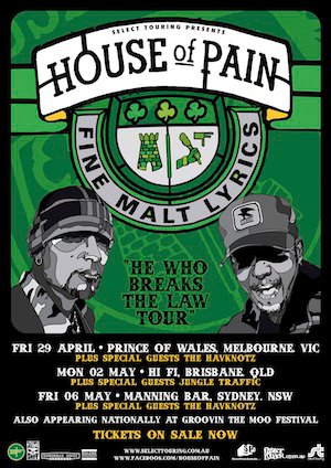 House Of Pain tour poster