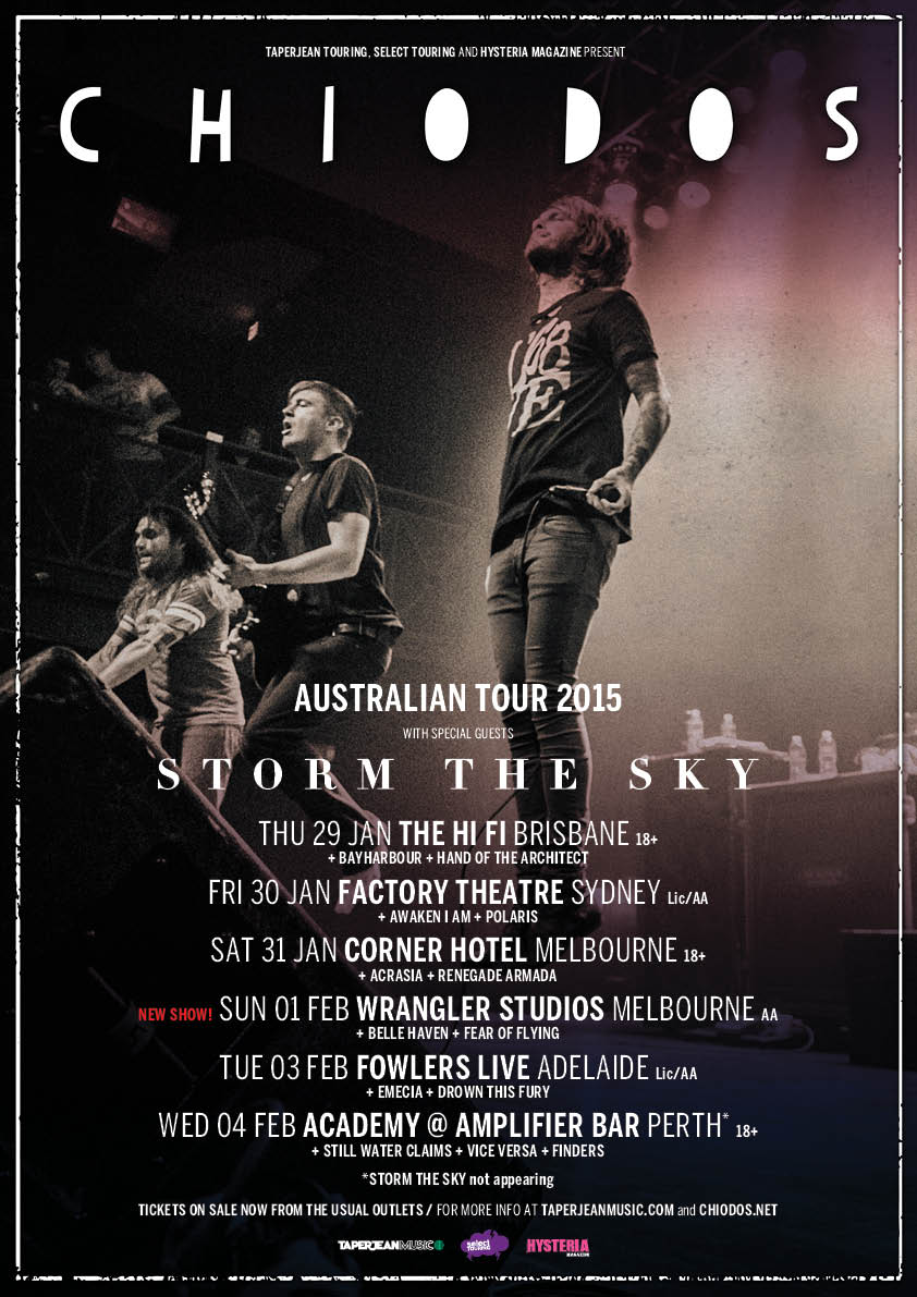 Chiodos tour poster