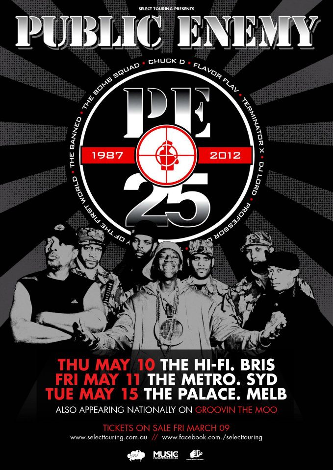 Public Enemy tour poster