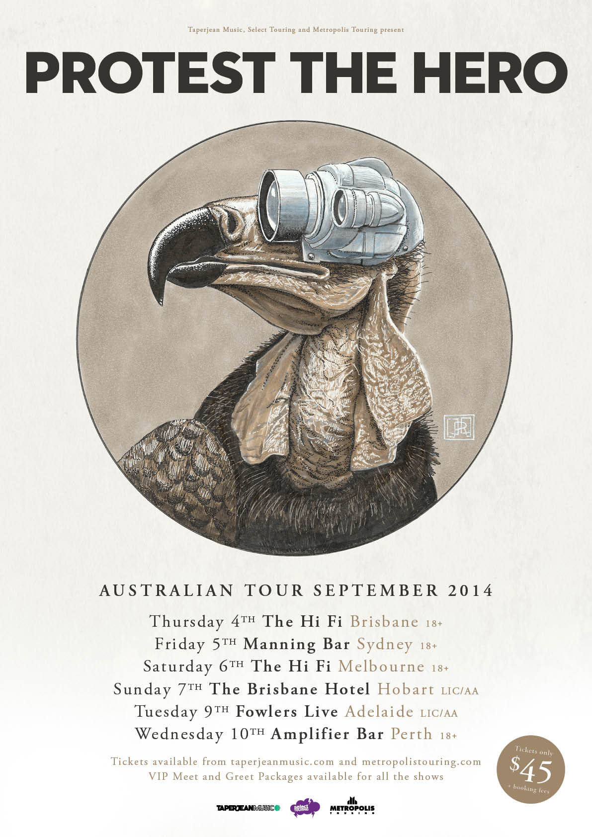 Protest The Hero tour poster