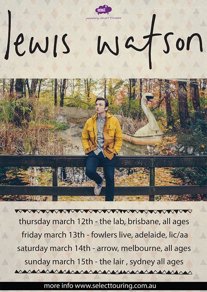 Lewis Watson tour poster