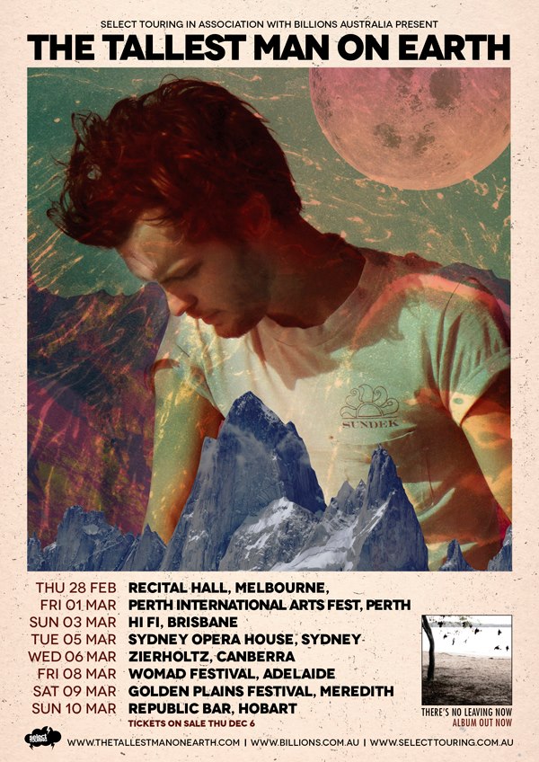 The Tallest Man On Earth tour poster