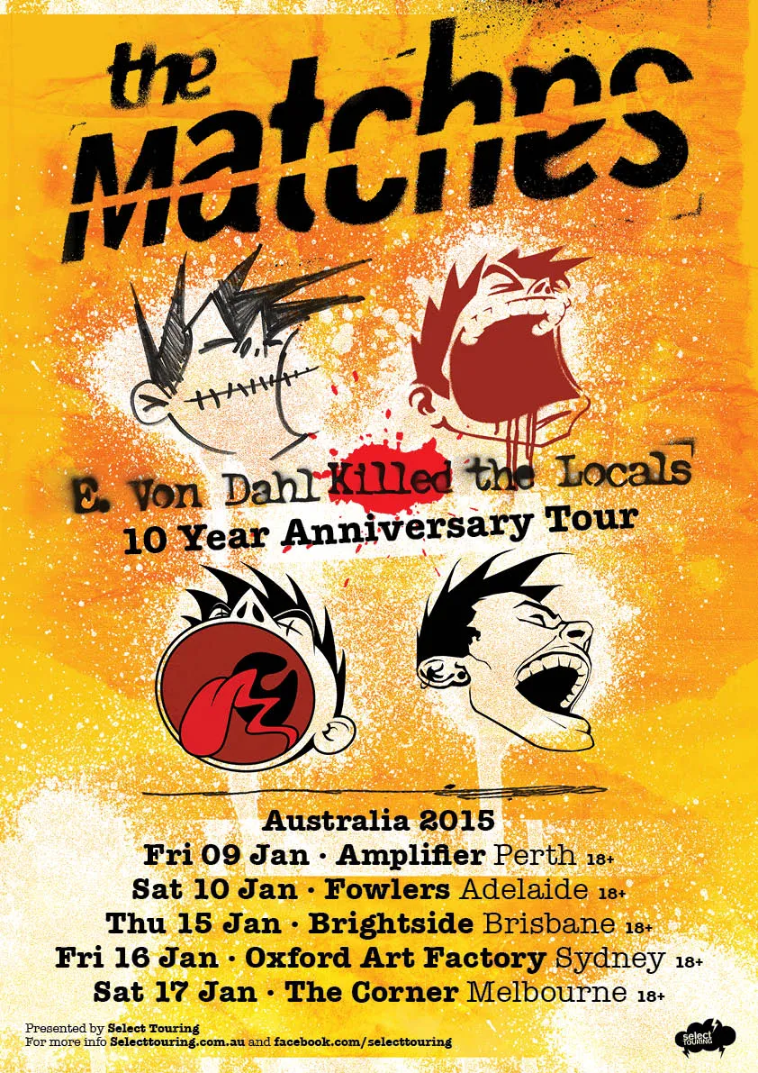 The Matches tour poster