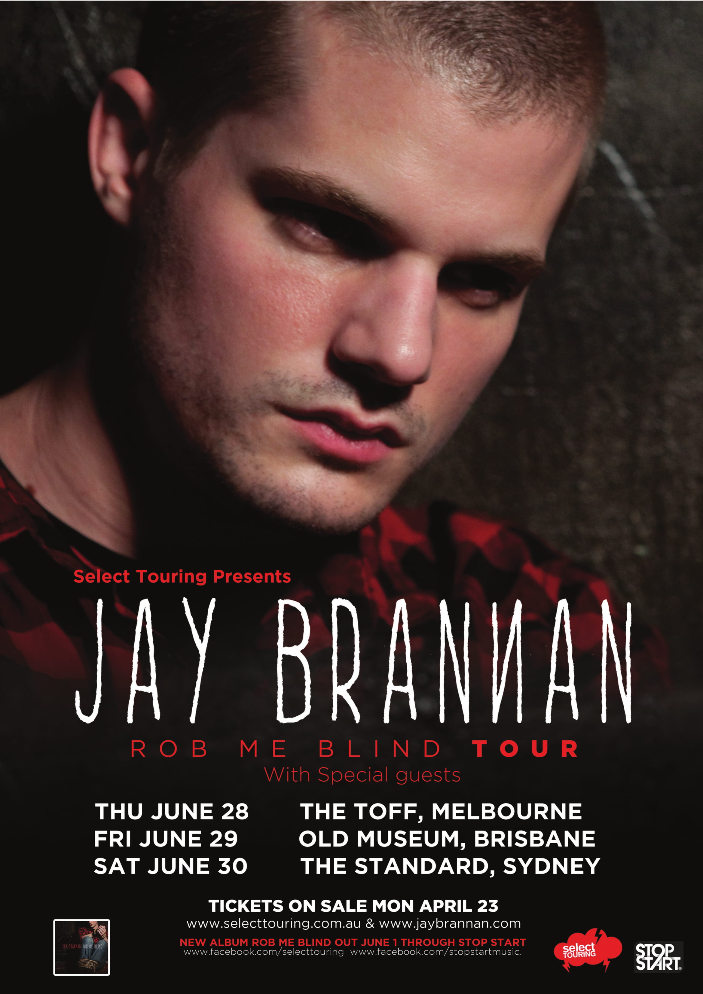 Jay Brannan tour poster
