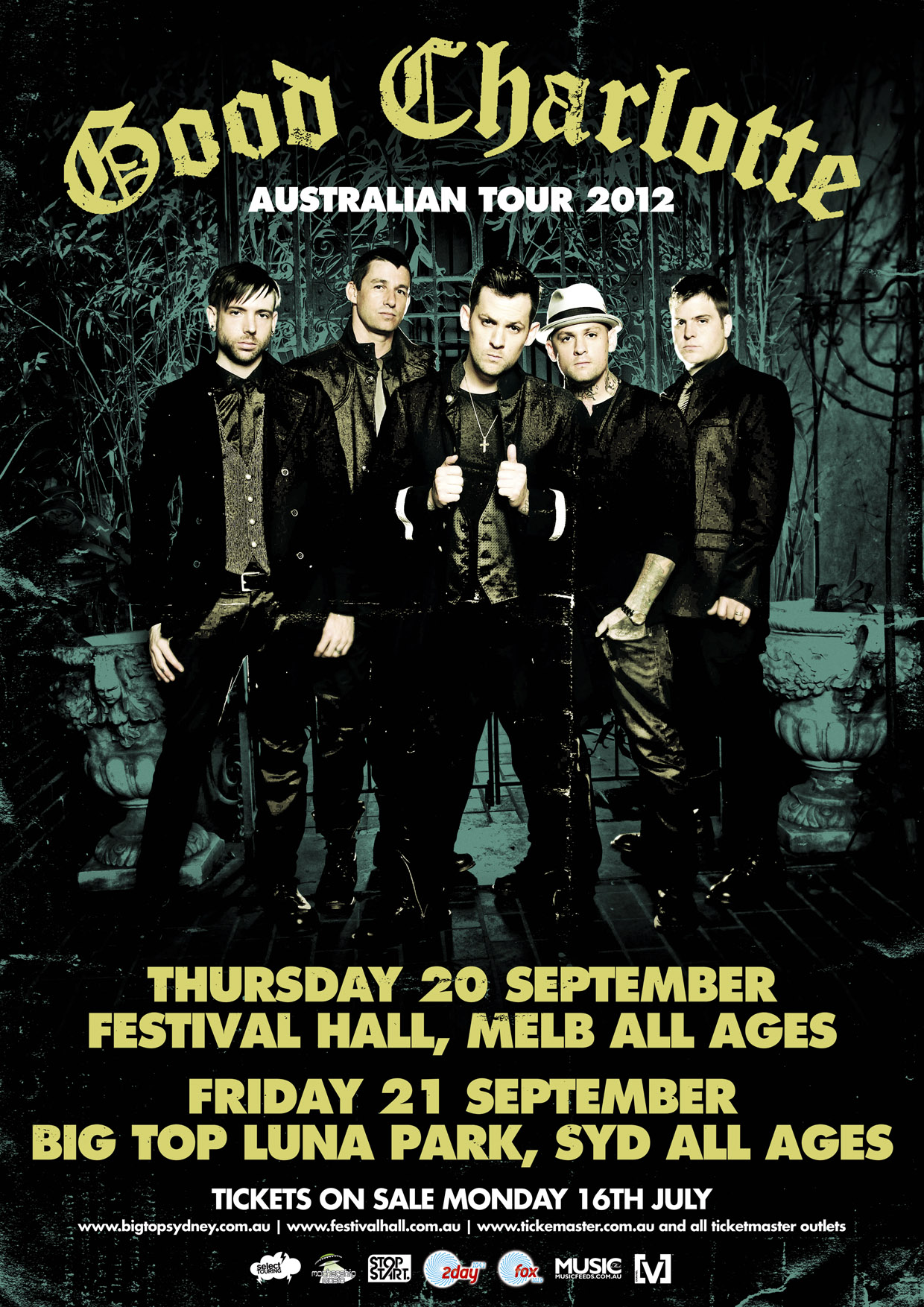 Good Charlotte tour poster