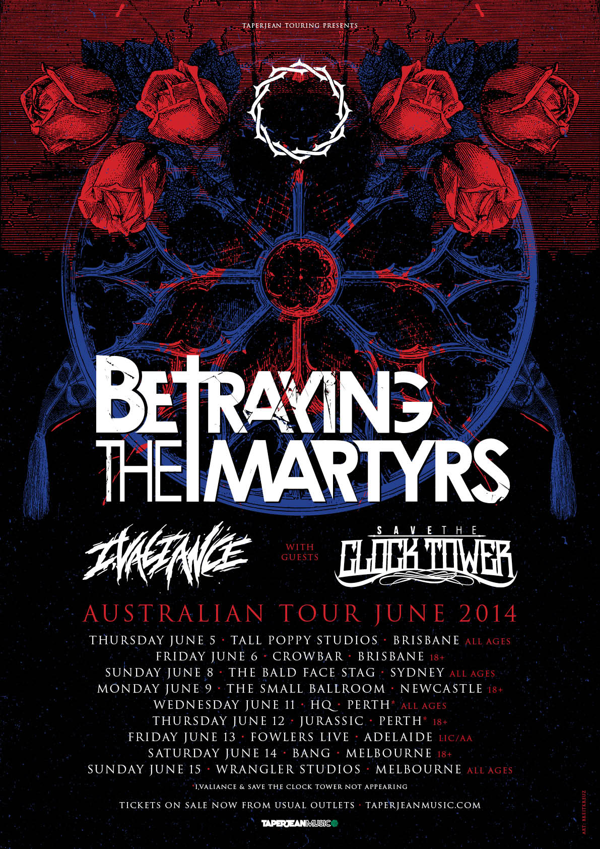 Betraying The Martyrs tour poster