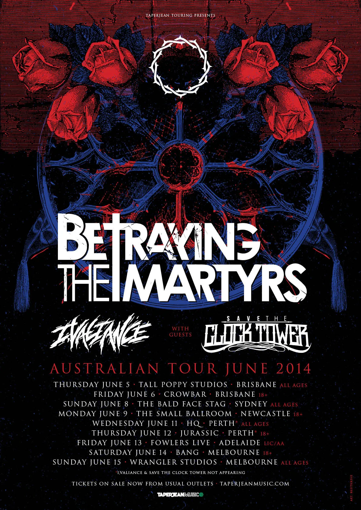 Betraying The Martyrs tour poster