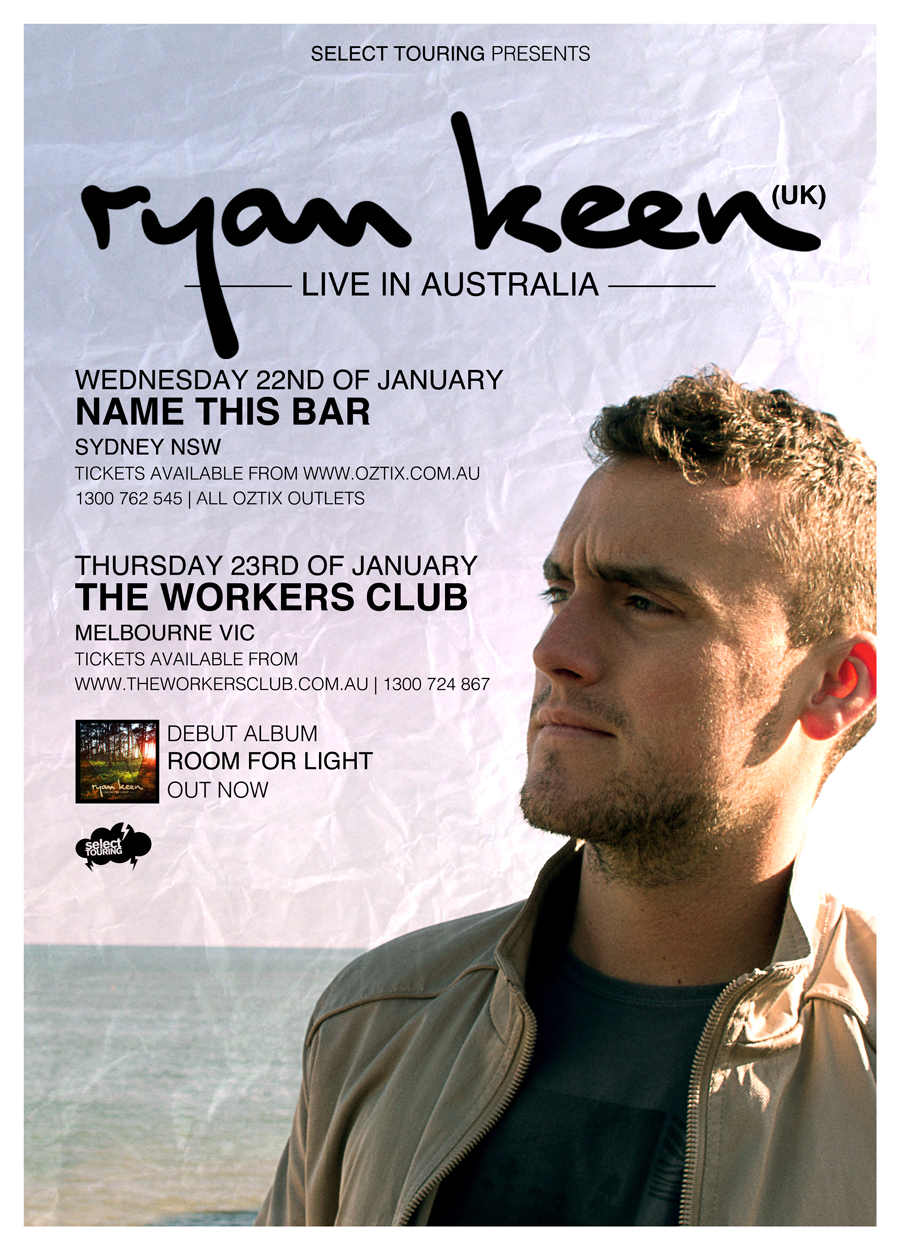 Ryan Keen tour poster