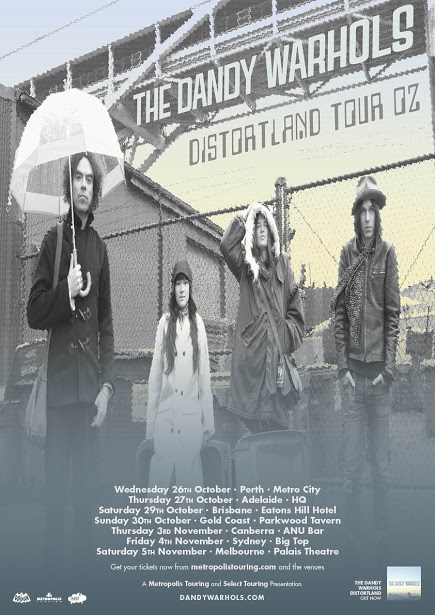 The Dandy Warhols tour poster